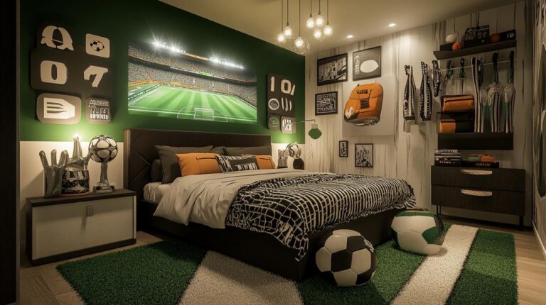25 Idées Créatives de Chambre « Football » à Réaliser chez Vous avec Stickers et Affiches