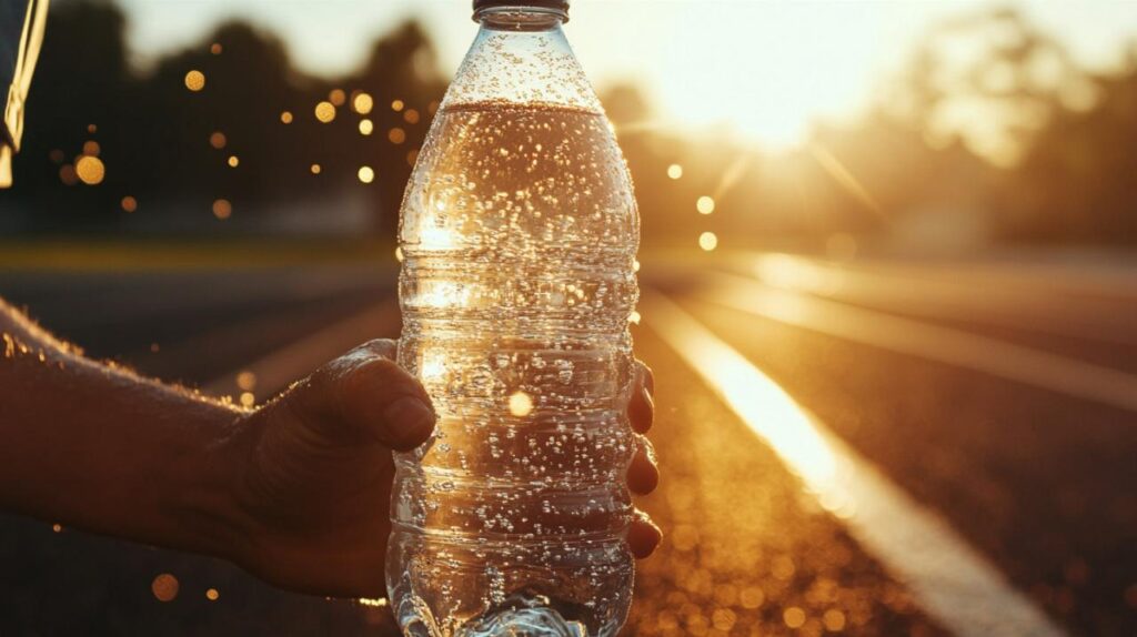 boire de l’eau pétillante avant le sport : avantages et précautions