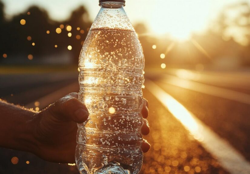 boire de l’eau pétillante avant le sport : avantages et précautions