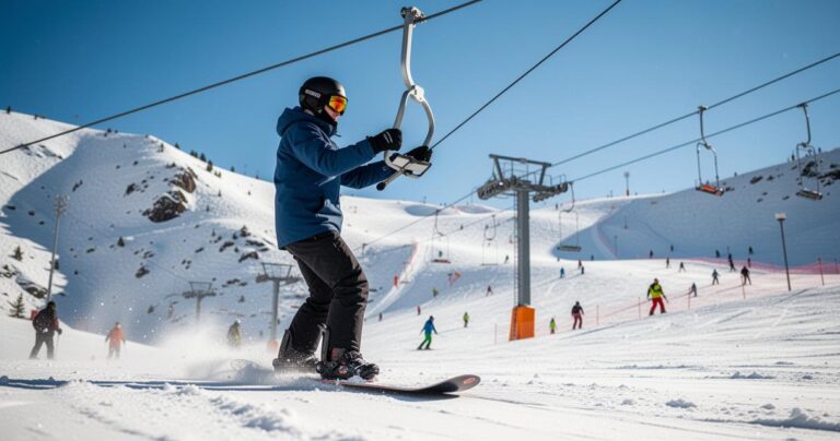 Comment prendre le téléski en snowboard : évaluer vos capacités avant de vous lancer sur les pistes